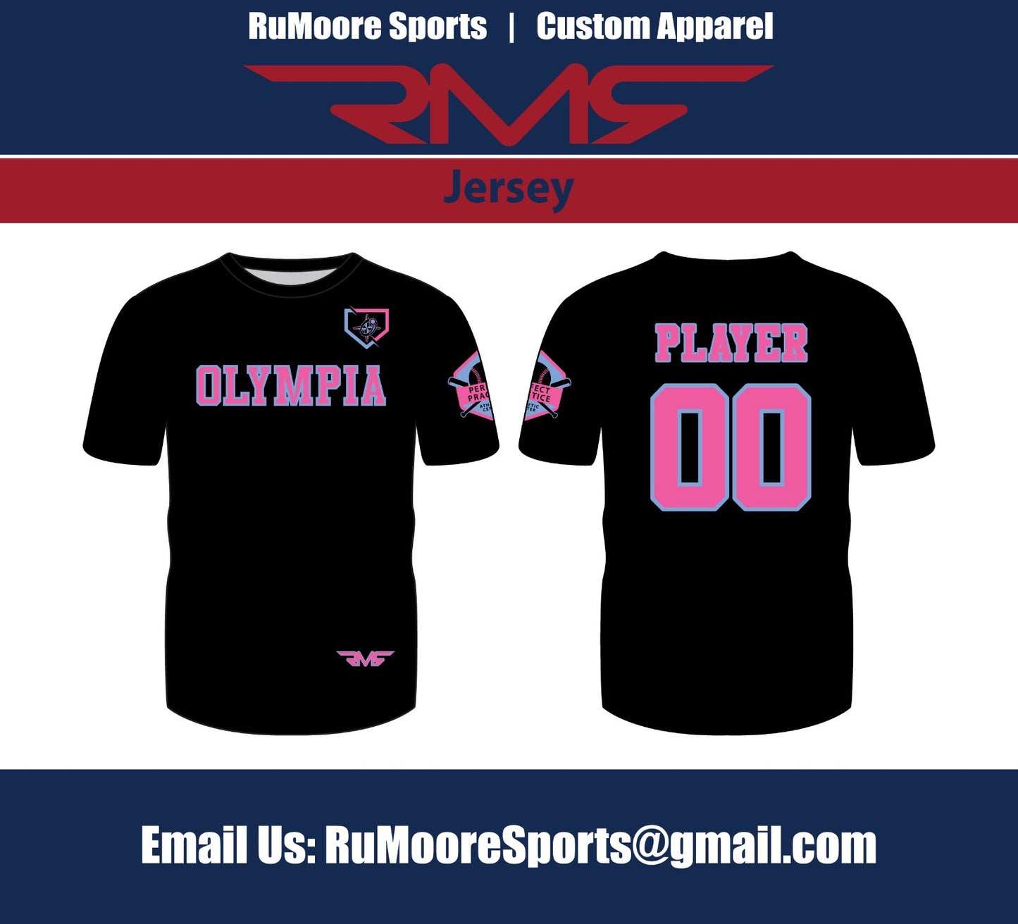 Olympia Pink Jerseys