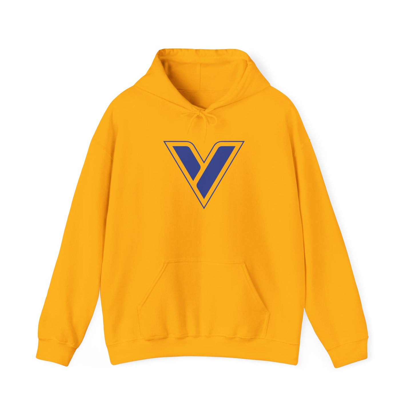 V Logo Cotton Hoodie