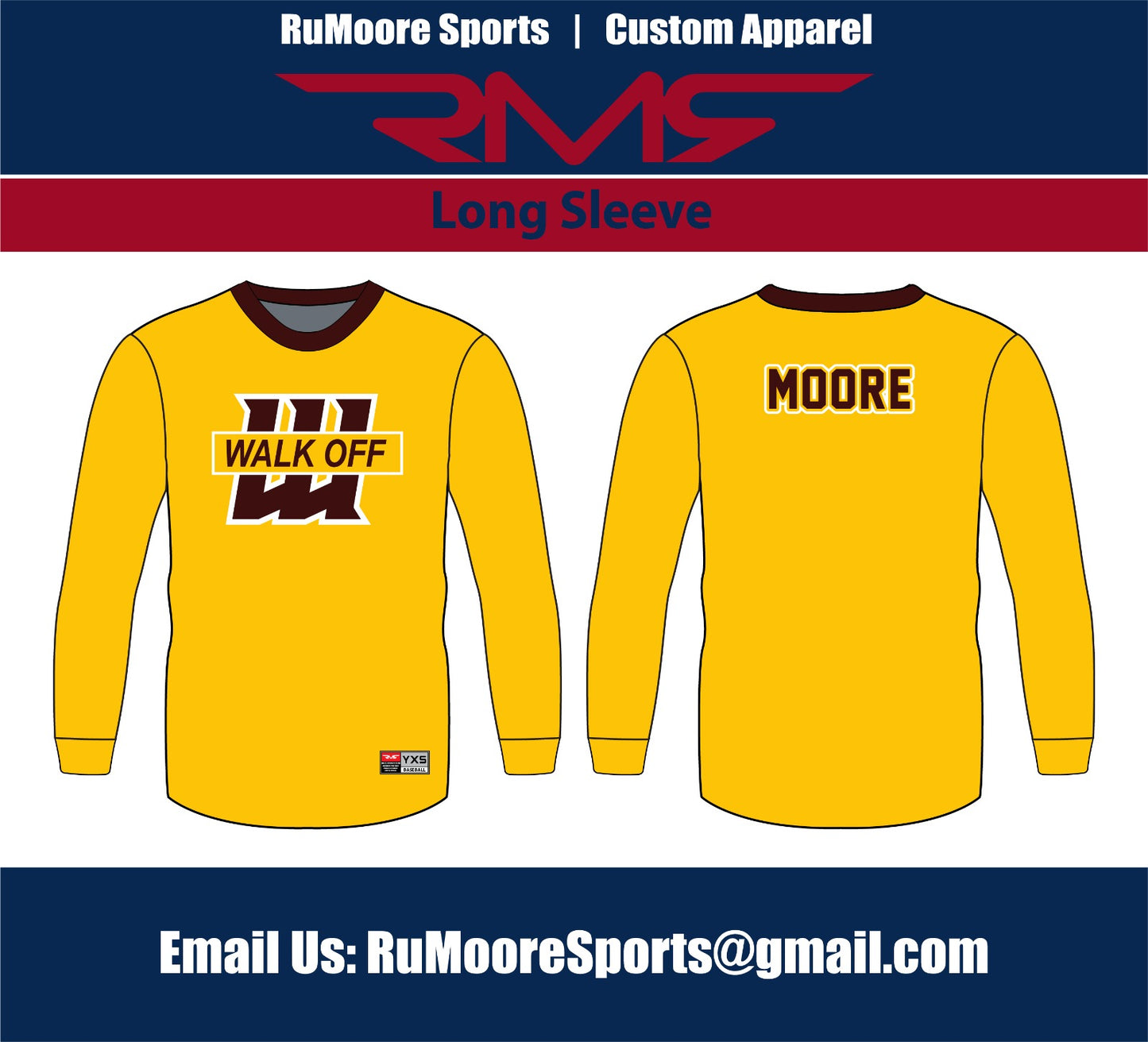 Long Sleeve Walkoff Logo Jersey