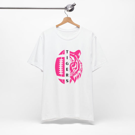 Breast Cancer Awareness Split Tiger and Football Tee