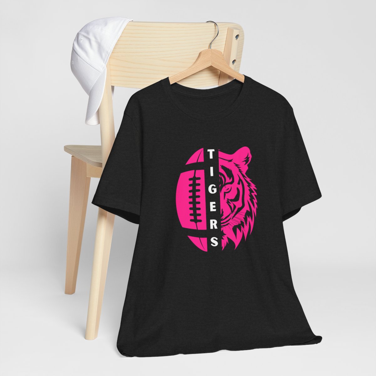 Breast Cancer Awareness Split Tiger and Football Tee
