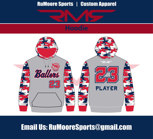 Ballers Hoodie - Camo Sleeves