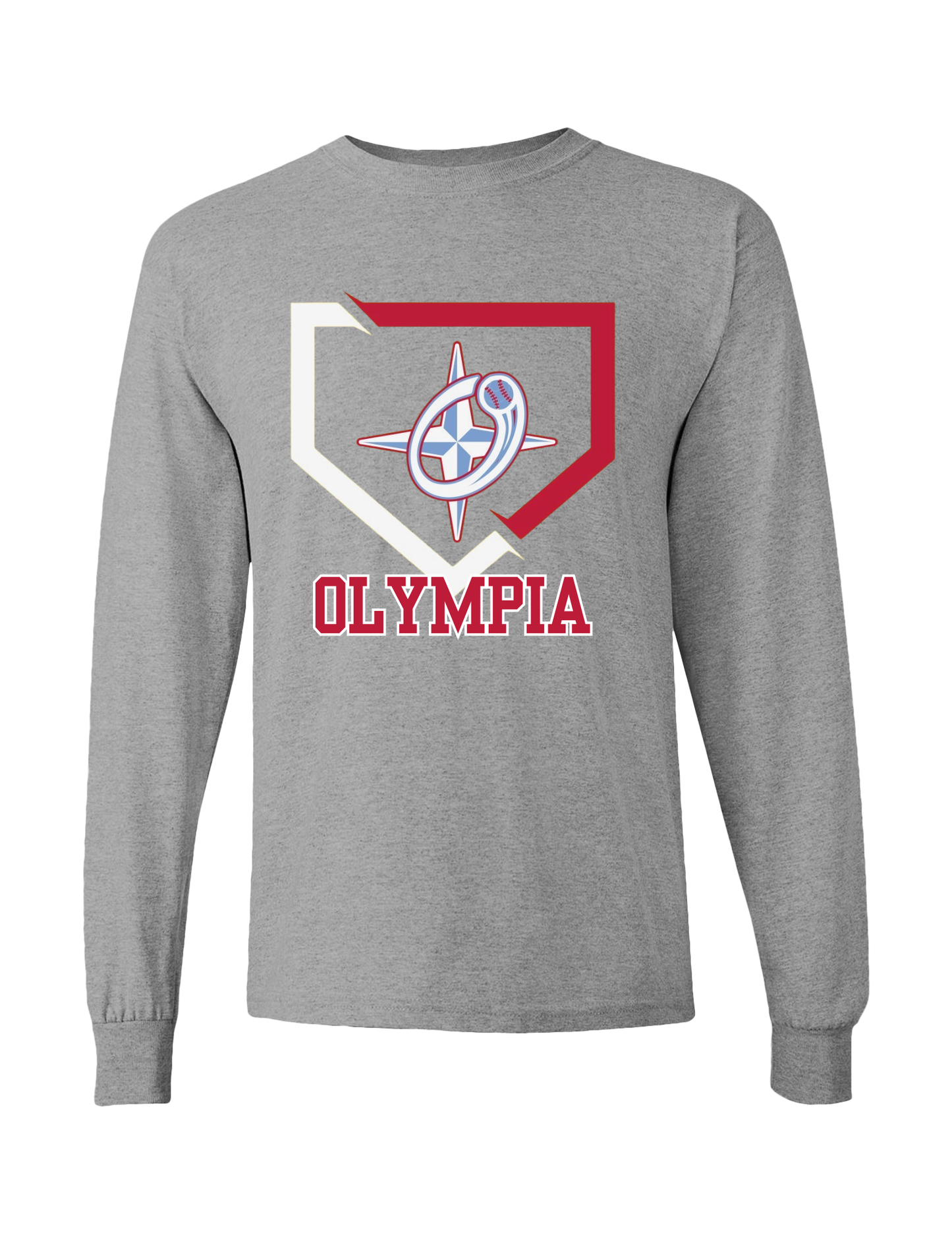 Olympia w/ Logo and Plate Short or Long Sleeve Tee