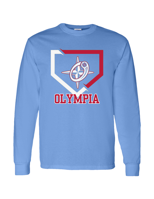Olympia w/ Logo and Plate Short or Long Sleeve Tee
