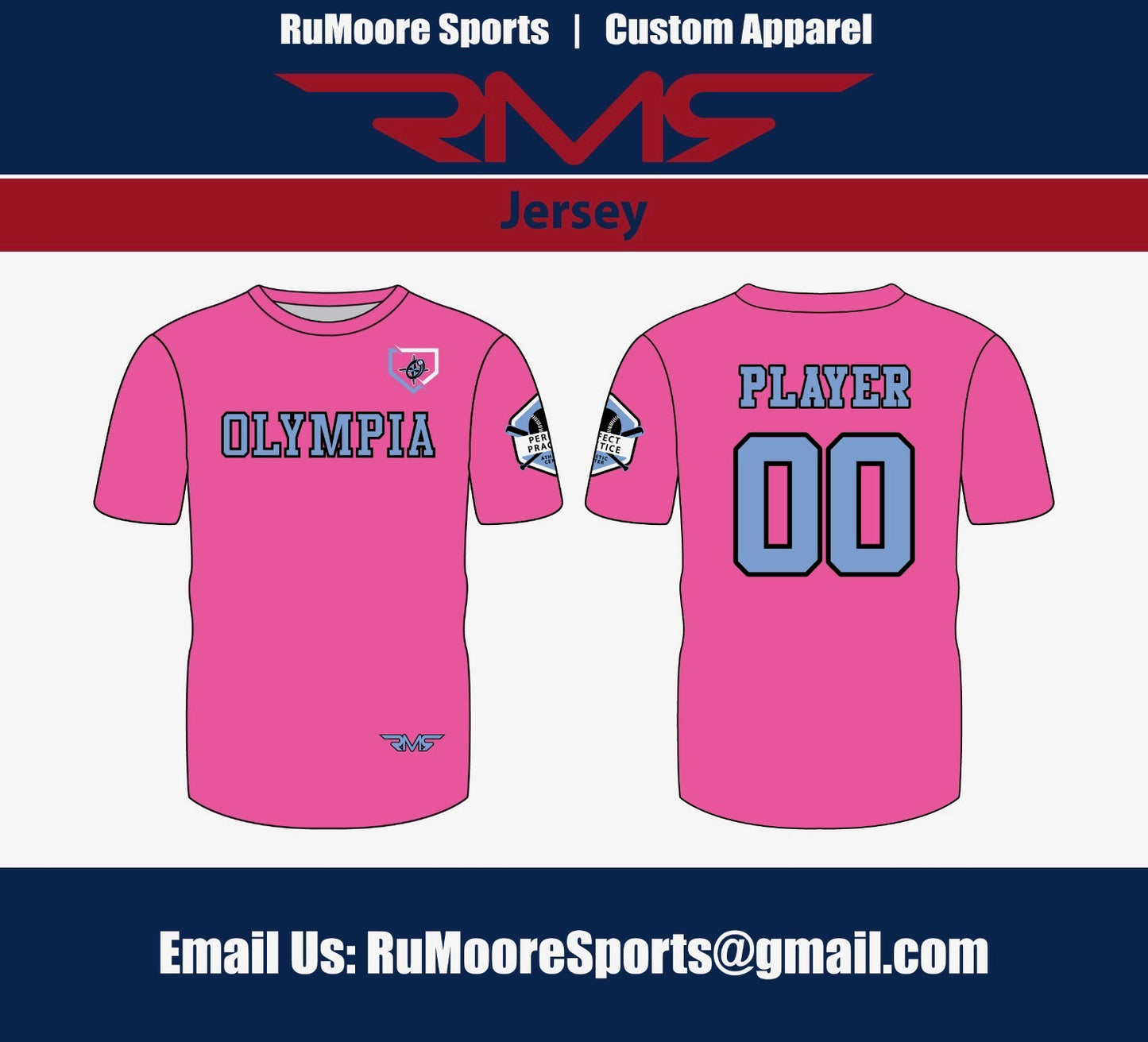 Olympia Pink Jerseys