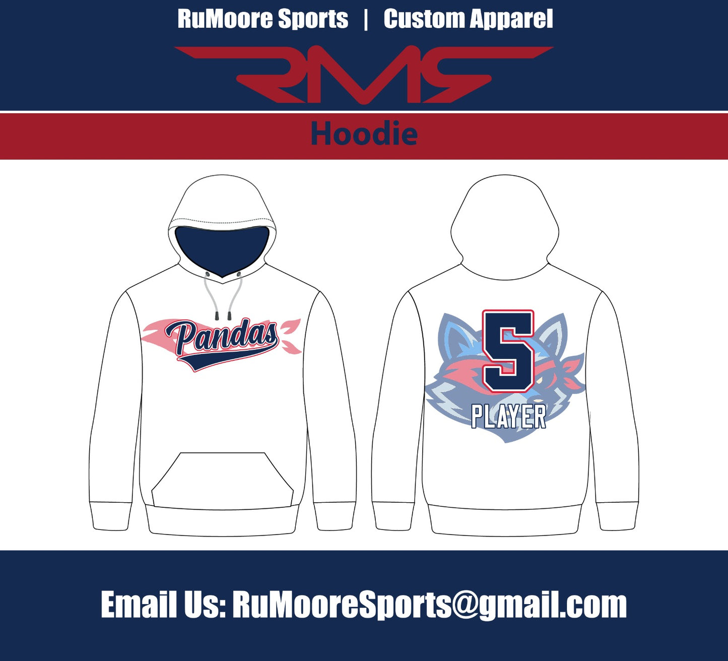 Pandas Poly-Fleece Hoodie