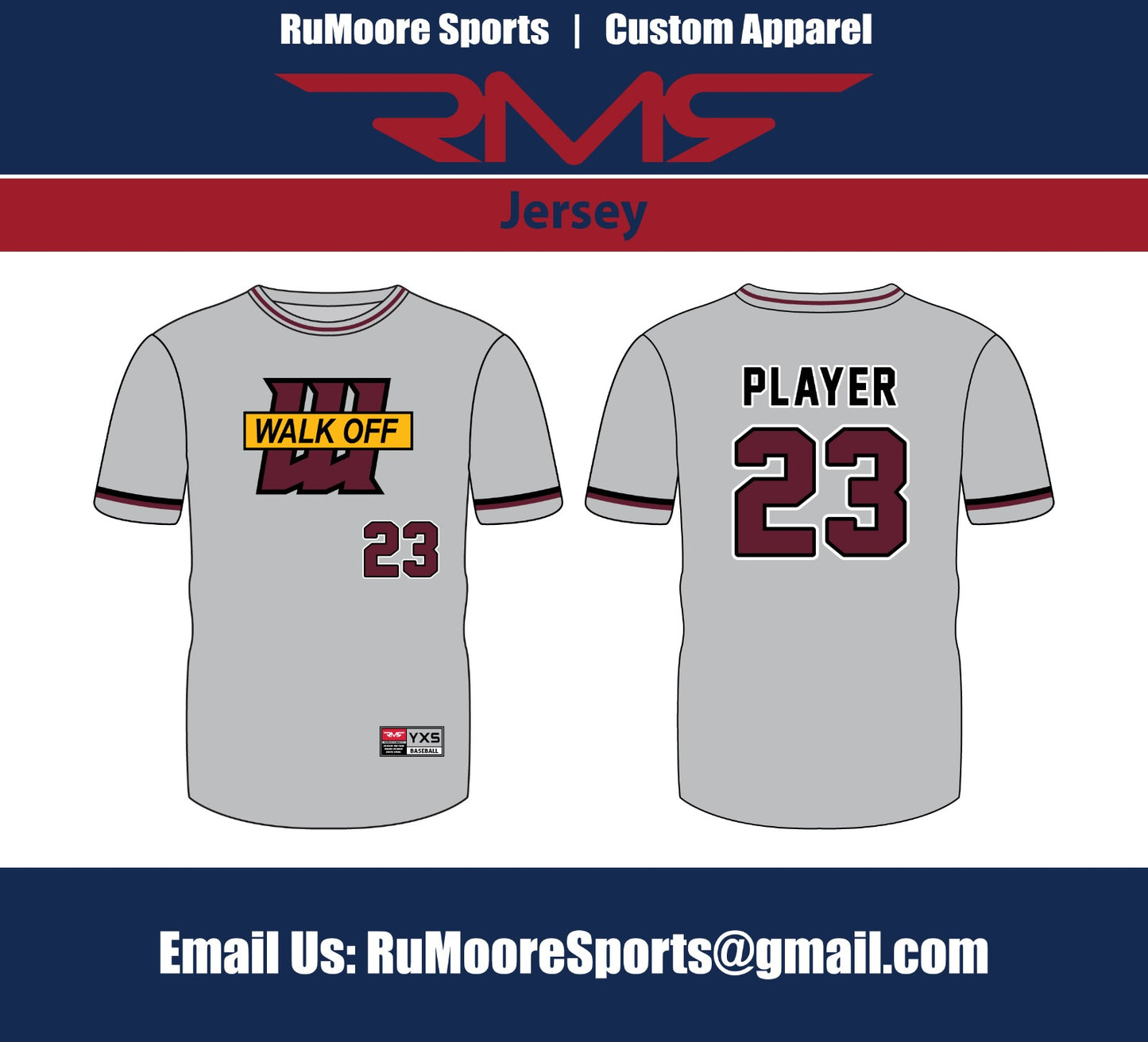 Walkoff Logo Jersey w/ Front Number