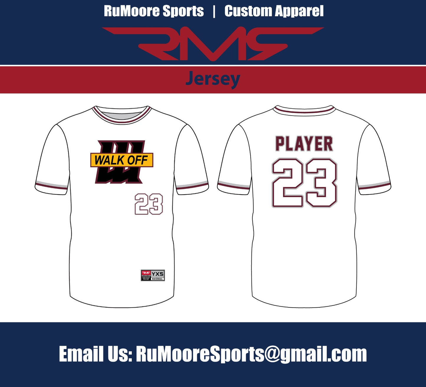 Walkoff Logo Jersey w/ Front Number