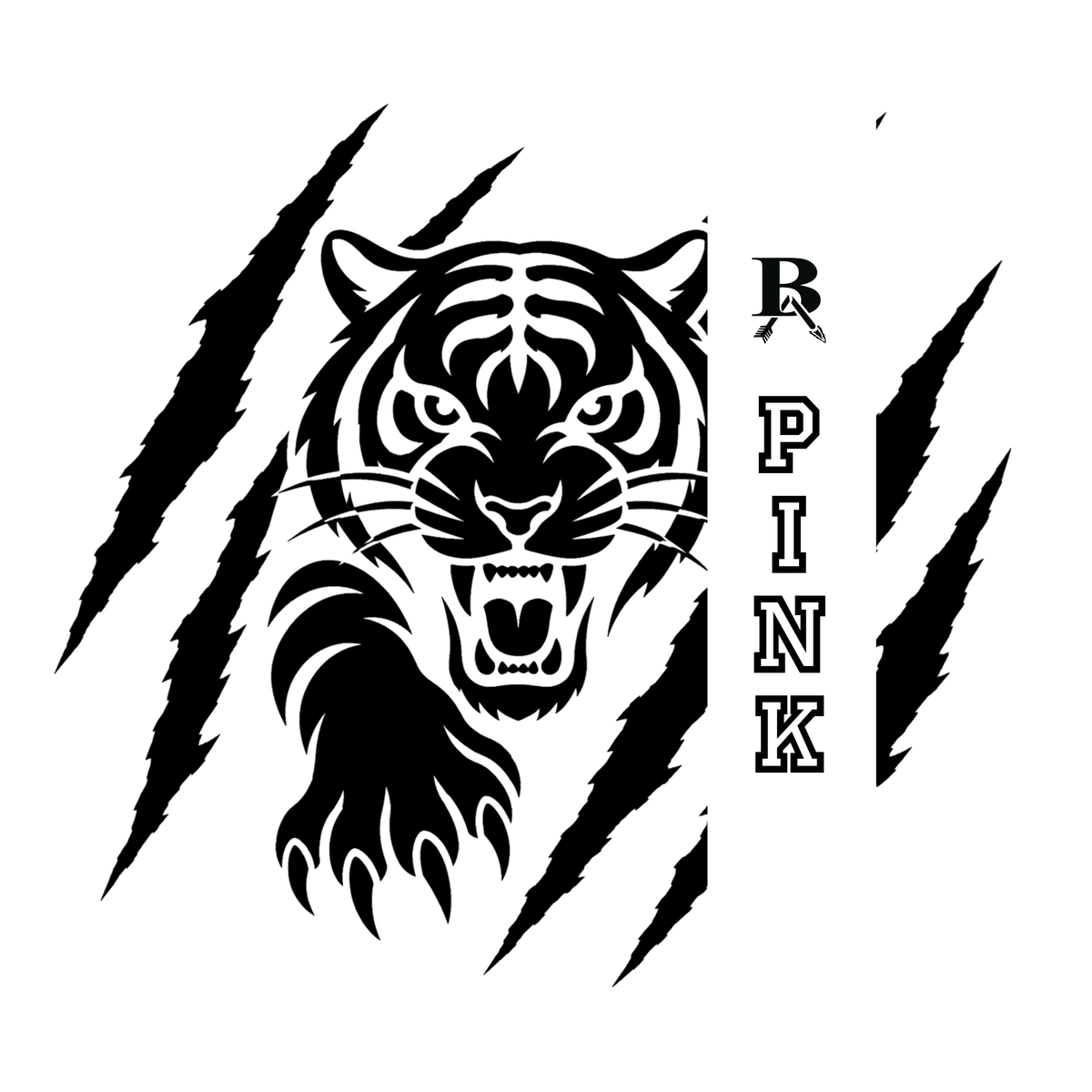 Horizontal BA Pink w/ Tiger - Black