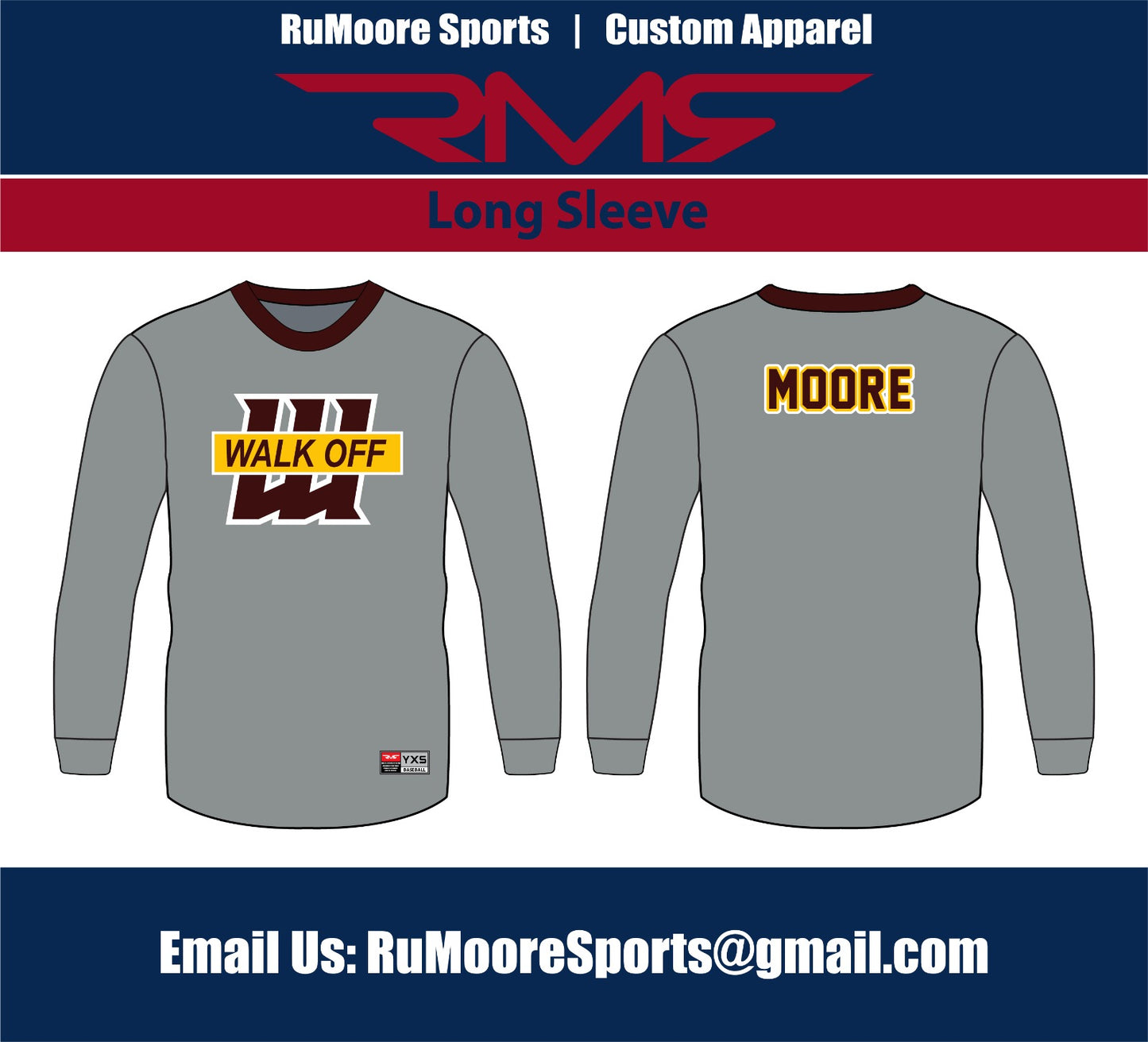 Long Sleeve Walkoff Logo Jersey