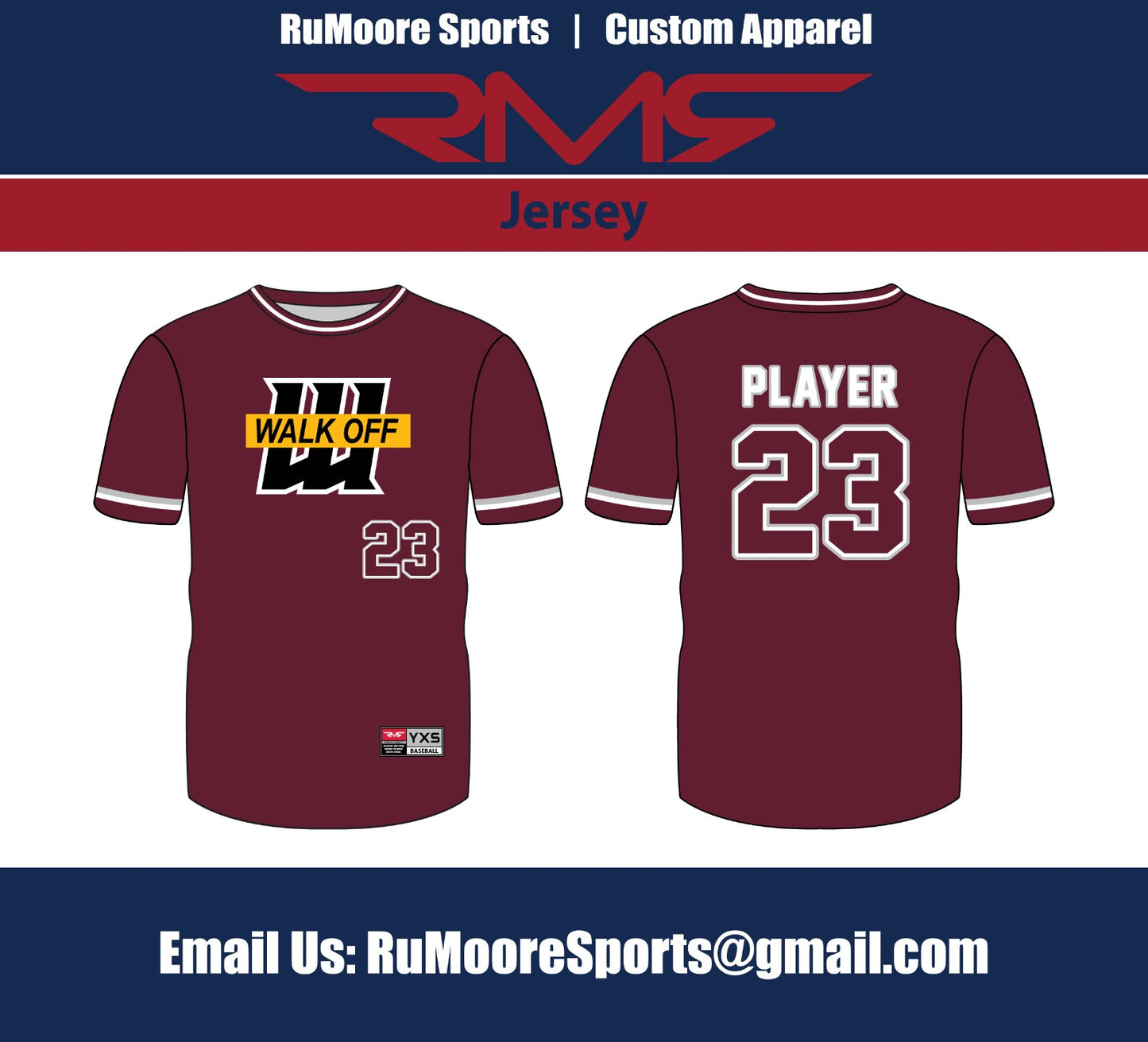 Walkoff Logo Jersey w/ Front Number