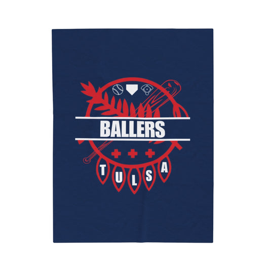 Ballers Logo Velveteen Plush Blanket