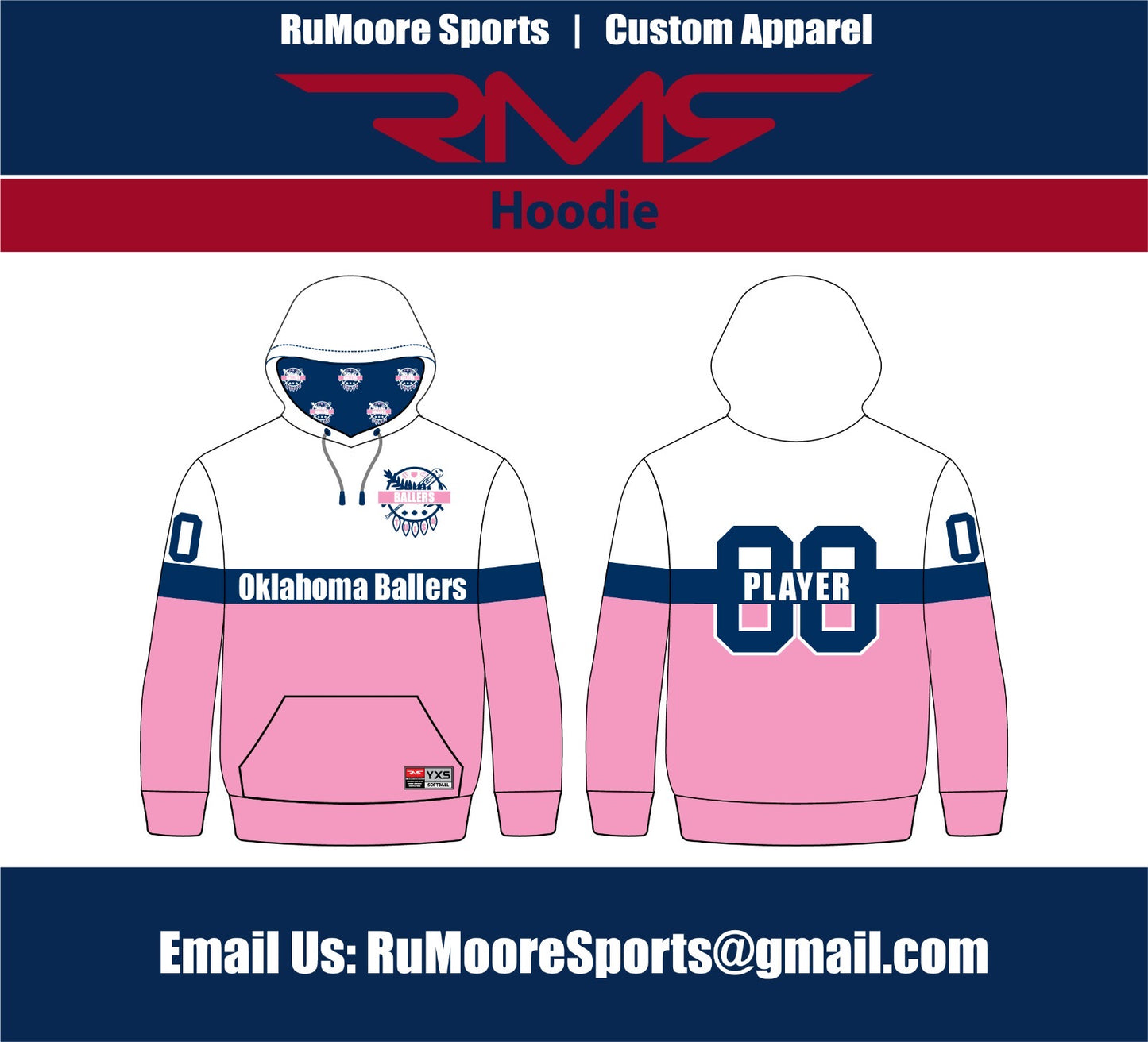 Ballers Pink Hoodie