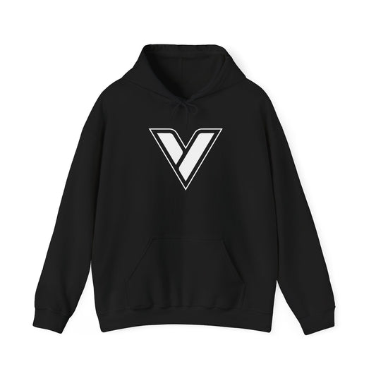 V Logo Cotton Hoodie