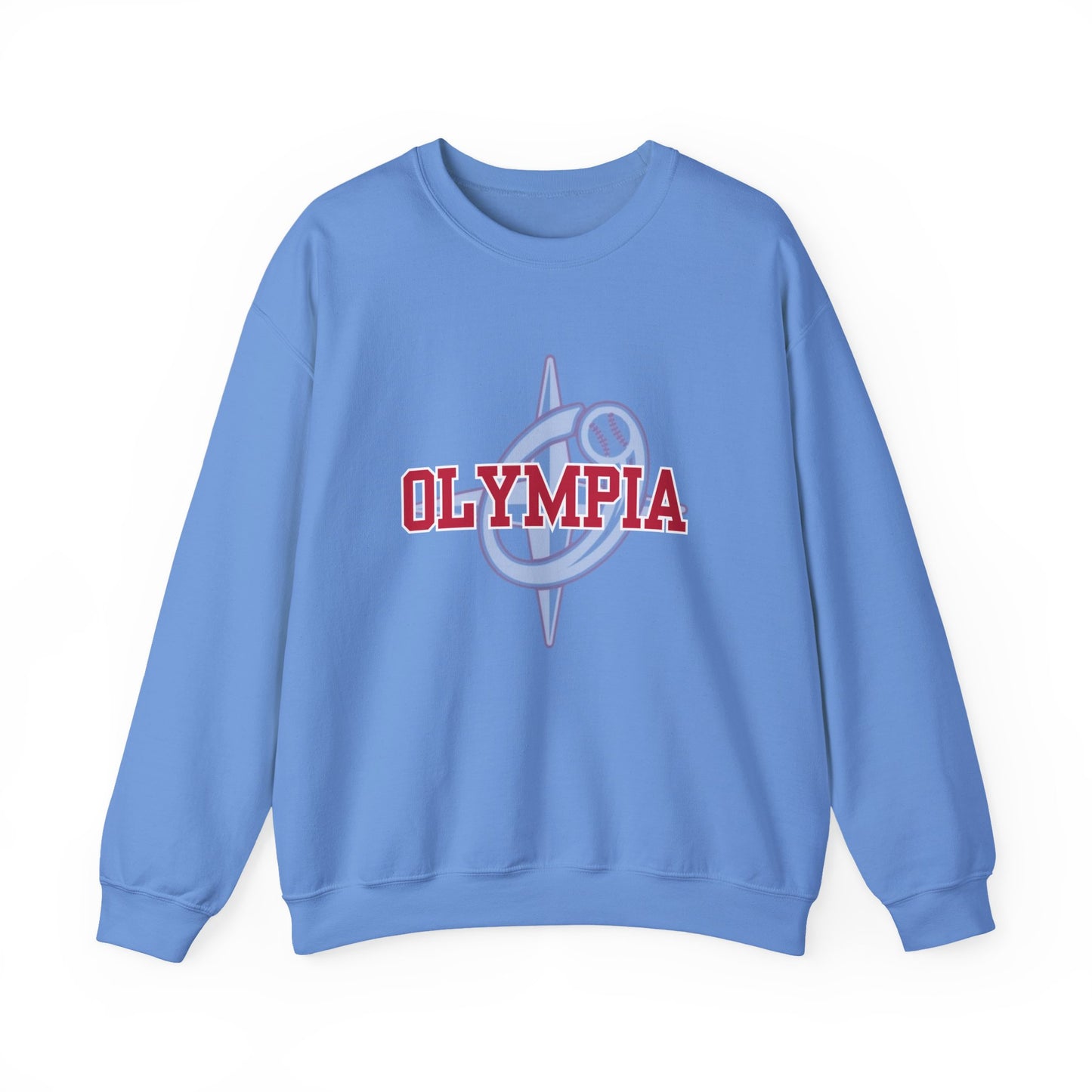 Olympia Logo Overlay Sweatshirt or Hoodie