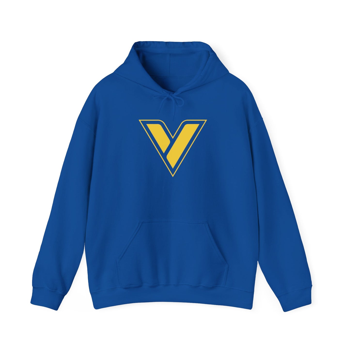 V Logo Cotton Hoodie