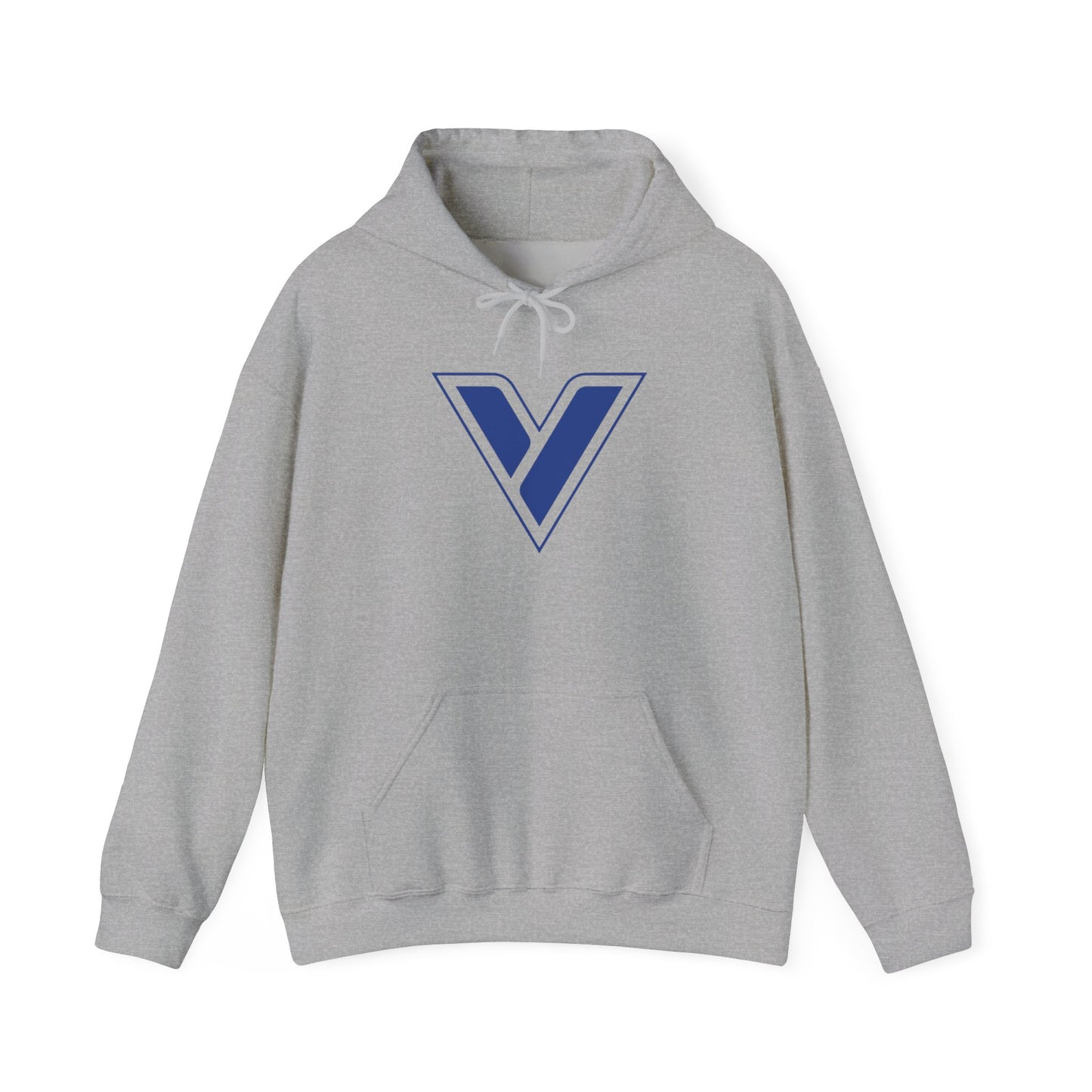 V Logo Cotton Hoodie