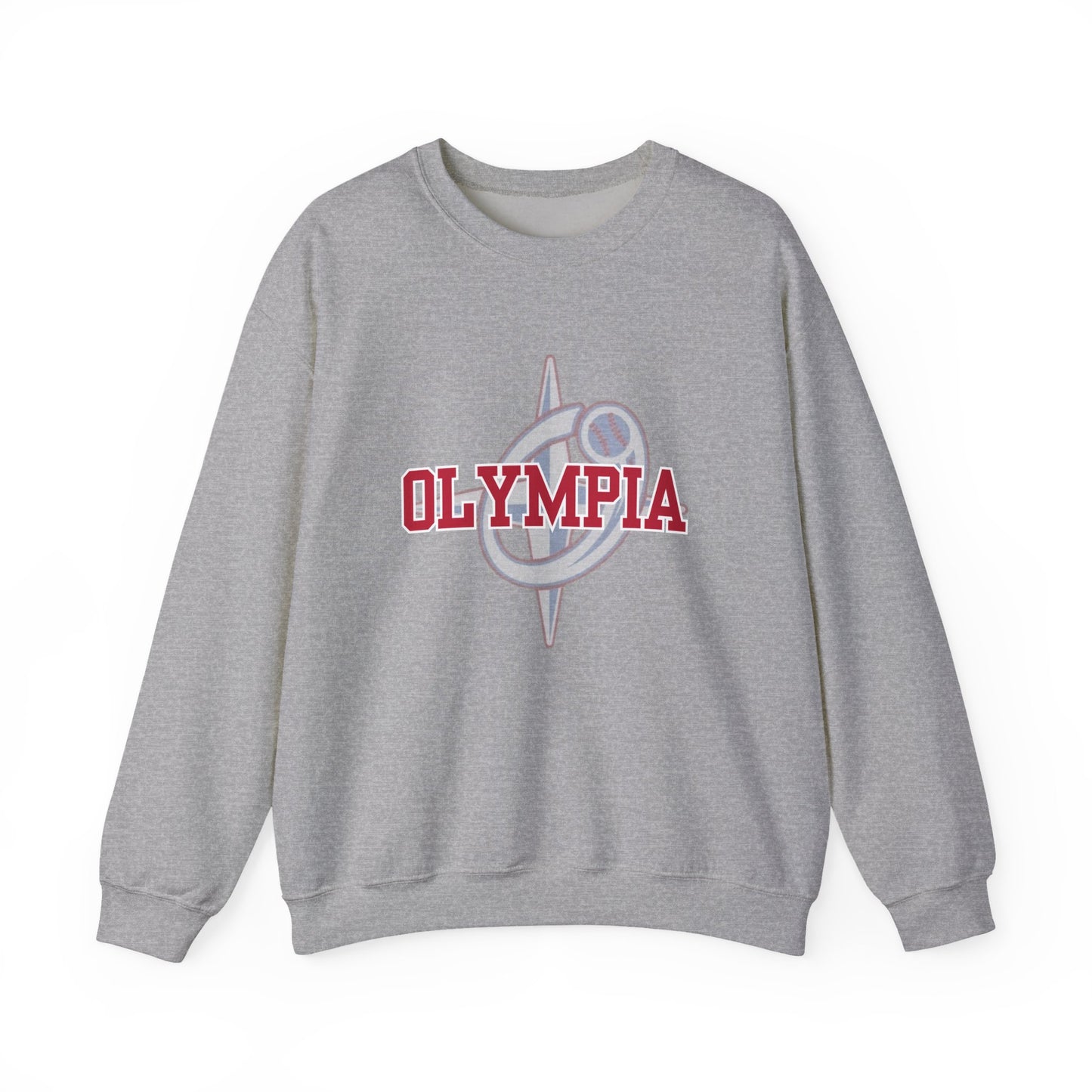 Olympia Logo Overlay Sweatshirt or Hoodie