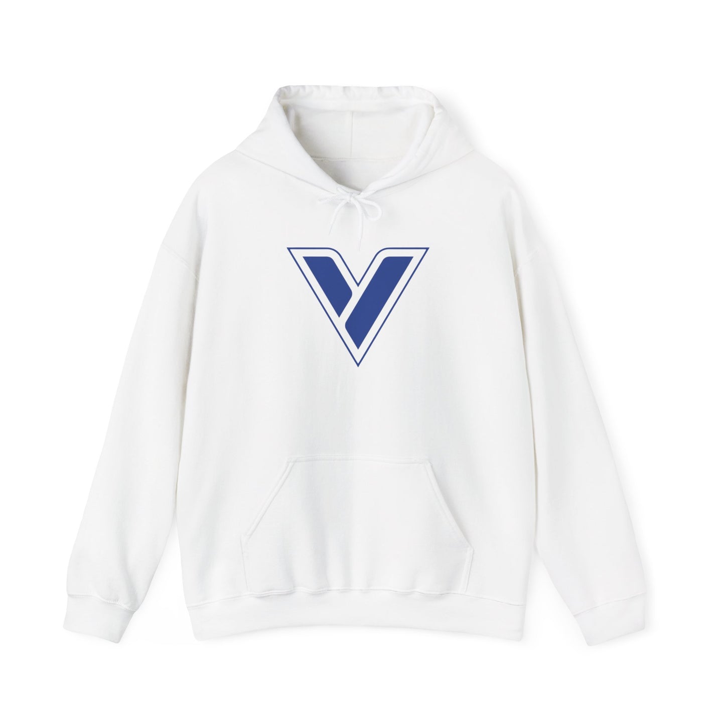 V Logo Cotton Hoodie