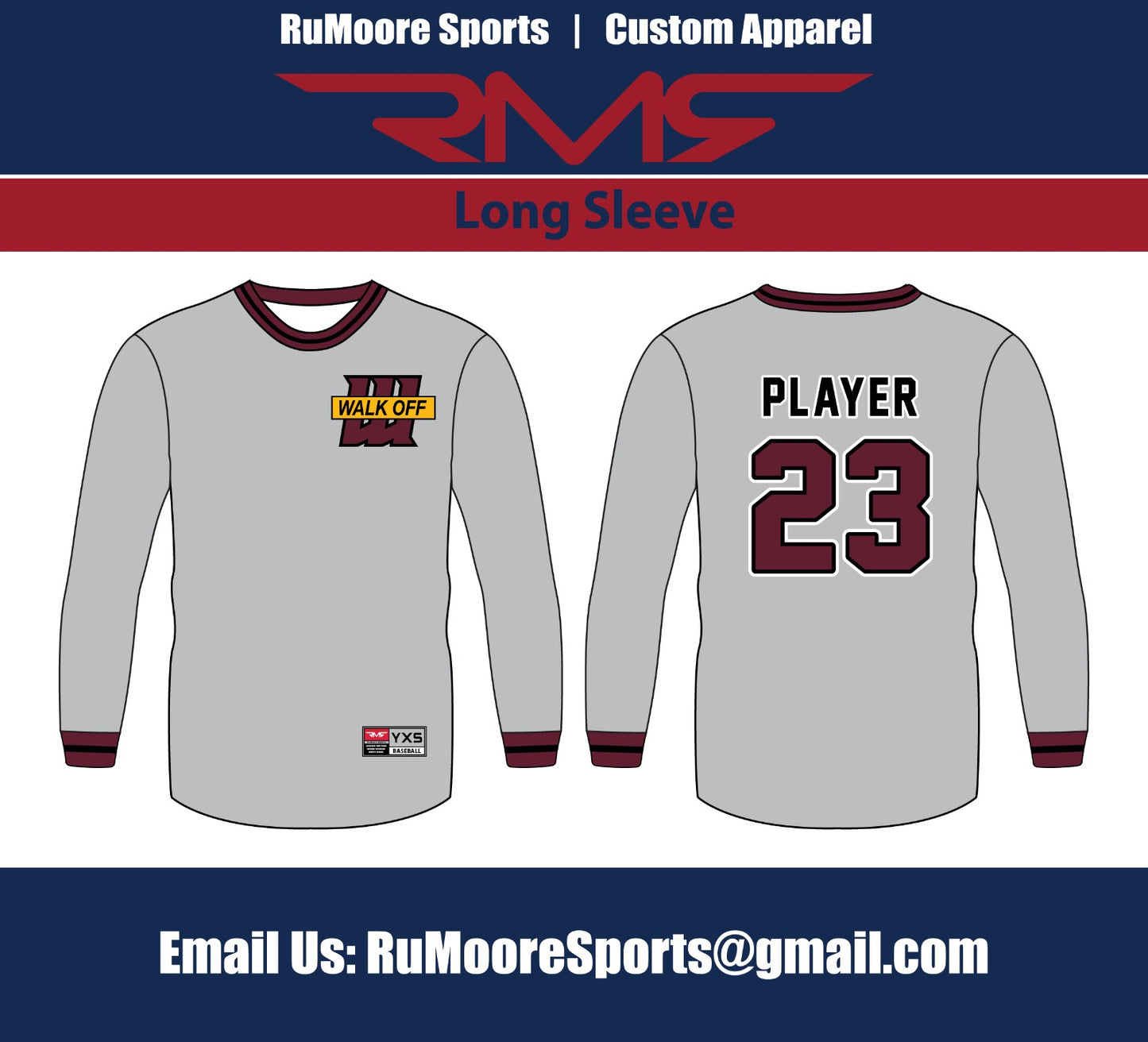 Long Sleeve Walkoff Small Logo Jersey